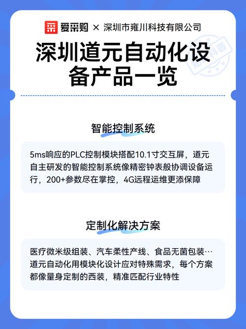 b2bmarkdown:## 一,工业自动化设备\n\n深圳道元自动化设备以工业机器